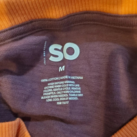 NWT SO Juniors Size Medium Short Sleeve Shirt Plum Prune - Picture 4 of 16